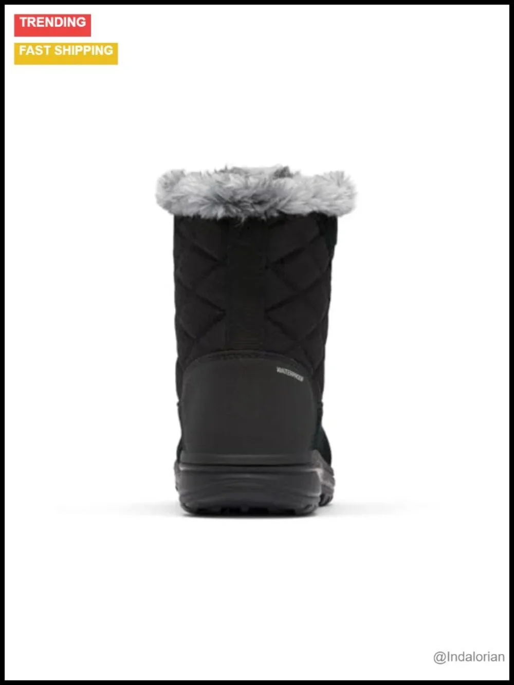Waterproof Insulated Snow Boots with Faux Fur Trim